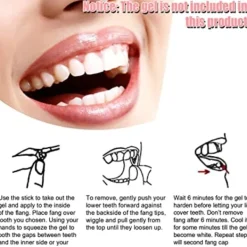 4 set akrylharts falska tänder falska tänder protes Halloween Ho><noscript><img width=