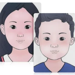 1 Set Ansiktsmålning Övningsbräda Tvättbar Smink Övningsbräda Ansiktsmålning Träningsverktyg Pojke Flicka Ansiktsmålning Övningsverktyg> Smink