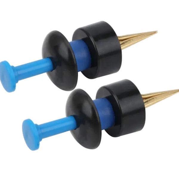 2 Set Bärbar Fiske Lockbete Clip Blodmask Daggmask Tillbehör Blå Svart> Smink