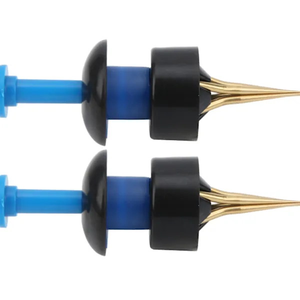 2 Set Bärbar Fiske Lockbete Clip Blodmask Daggmask Tillbehör Blå Svart> Smink