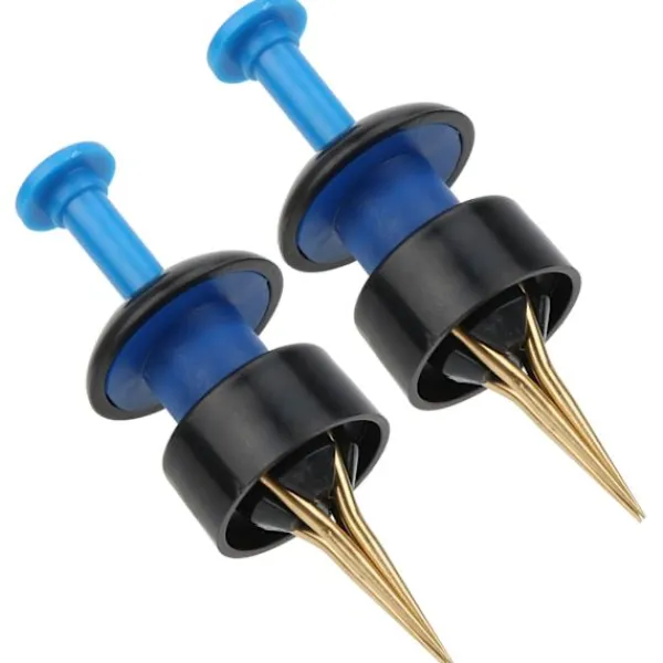 2 Set Bärbar Fiske Lockbete Clip Blodmask Daggmask Tillbehör Blå Svart> Smink