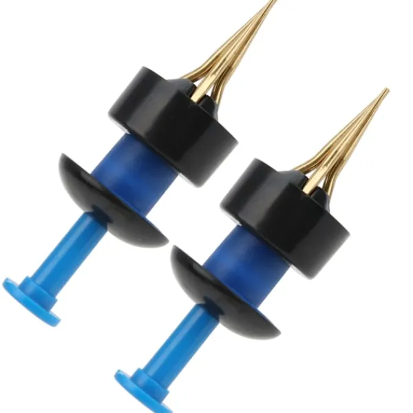 2 Set Bärbar Fiske Lockbete Clip Blodmask Daggmask Tillbehör Blå Svart> Smink