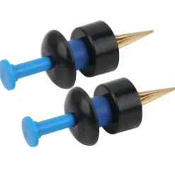 2 Set Bärbara Beten Klämma Blodmask Daggmask Klämma Fisketillbehör Blå och Svart><noscript><img width=