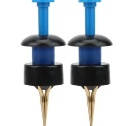 2 Set Bärbara Beten Klämma Blodmask Daggmask Klämma Fisketillbehör Blå och Svart><noscript><img width=