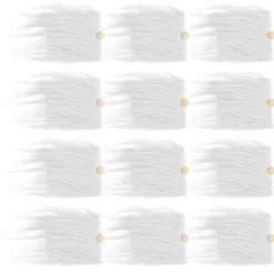 12 set förskurna tomtenässkägg kostym skägg konstgjord päls dvärg><noscript><img width=