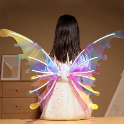FMYSJ 1 Set Magiska Elektriska Fjärilsvingar för Flickor - Ljusa, Rörliga Fjärilsvingar med LED-lampor, Musik och Batteridrift - Perfekt för (FMY) | Fyndiq><noscript><img width=