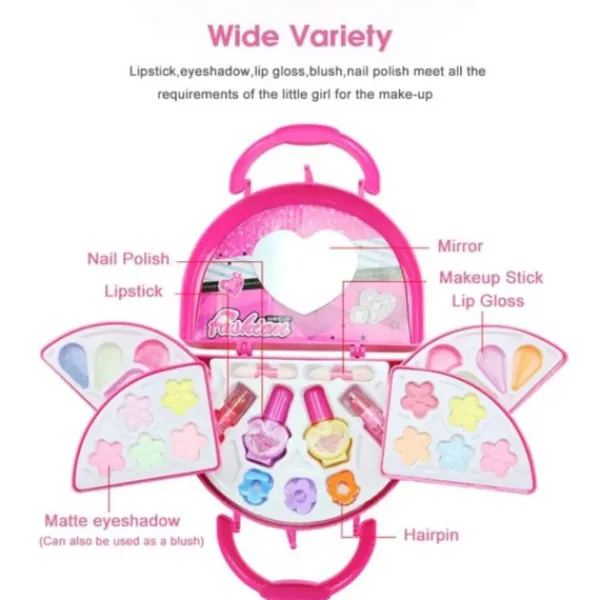 1 Set Sminkset för Flickor Tvättbart Sminkset för Småbarn Barn> Smink