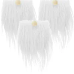 3 Set Tomteskägg Tillbehör Handgjorda Tomte Skägg Förklippta Tomteskägg Fusk Skägg> Tillbehör