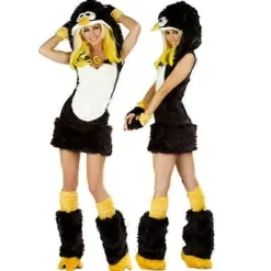 2025 Sexig Jul Damkostym Cosplay Stor Svans Varg Cosplay Party Maid Frestelse Jultomte Tvådelad Kostym-Perfek-FF-><noscript><img width=