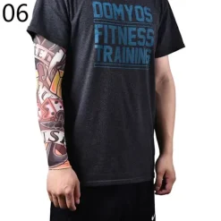 1 st 46 cm Körning Solskydd Arm Tatuering Ärm Man Kvinna Cool Cykling Temporär Flash Tatuering Stretchig Skorpion Falska Ärmar> Smink