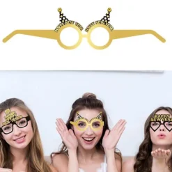 6 st 2026 Partyglasögon Lättviktigt Partyaccessoar Bekväm att Bära Papper För Nyårsdanser Och Roliga Sammankomster Flerfärgad[HK]> Tillbehör