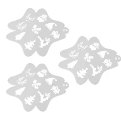 3 st Ansikts- och kroppsmålningsschabloner för barn Julkonst><noscript><img width=