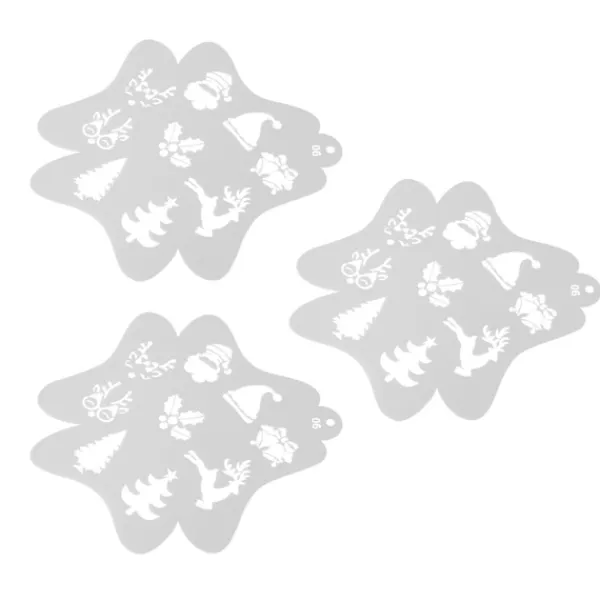 3 st Ansikts- och kroppsmålningsschabloner för barn Julkonst> Smink