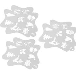 3 st Ansikts- och kroppsmålningsschabloner för barn Julkonst><noscript><img width=