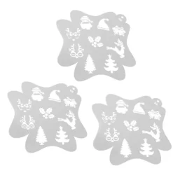 3 st Ansikts- och kroppsmålningsschabloner för barn Julkonst><noscript><img width=