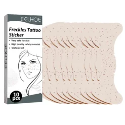 10 st. Ansiktstillfälliga tatueringar fräknar smink klistermärke falska fräknar> Smink