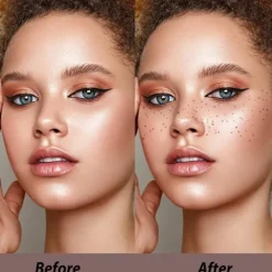 10 st. Ansiktstillfälliga tatueringar fräknar smink klistermärke falska fräknar><noscript><img width=