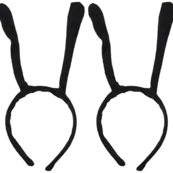 2025 2st Antenn Hårband Antenn Pannband Maskerad Halloween Party Pannband Svart 30X12CM> Huvudbonader