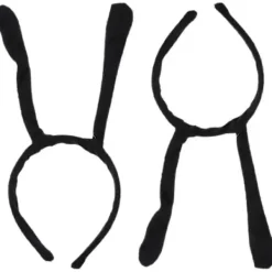 2025 2st Antenn Hårband Antenn Pannband Maskerad Halloween Party Pannband Svart 30X12CM><noscript><img width=