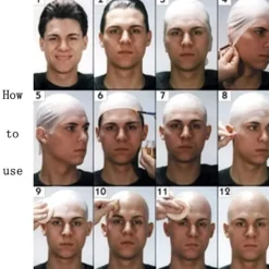 1 st Bald Cap för Makeup STOR STOR Large><noscript><img width=