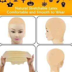 1 st Bald Cap för Makeup STOR STOR Large><noscript><img width=