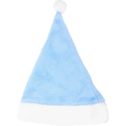 1 st Blå Jultomte Hatt Jul Sjungande Dekoration för Barn Juldekor Väska 40.00X30.00X1.00CM> Huvudbonader