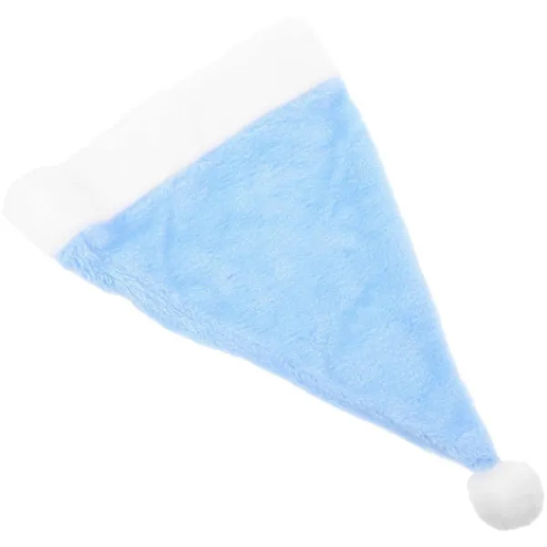 1 st Blå Jultomte Hatt Jul Sjungande Dekoration för Barn Juldekor Väska 40.00X30.00X1.00CM> Huvudbonader