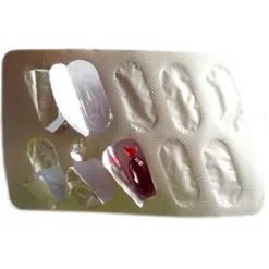 10 st blodpiller vampyrleksakskapslar Skräck rolig leksak Hallowe red one size> Smink