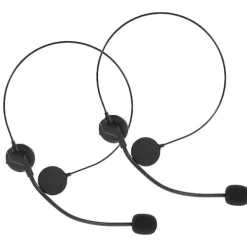 BRONZE 2 st Cosplay Hörlurar Tillbehör Falsk Mikrofon Hörlurar för Rockstjärna Sångare Dekoration för Hallo [BR]> Tillbehör