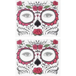 2 st Cosplay-tillbehör Ansikte Barn Halloween Tatuering Klistermärke> Smink