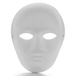 12 st DIY Helmasker, Målningsbar Pappersmask, Vit DIY Mask, Maskeradmask, Mardi Gras Mask, Party Helmasker> Masker