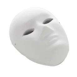 12 st DIY Helmasker, Målningsbar Pappersmask, Vit DIY Mask, Maskeradmask, Mardi Gras Mask, Party Helmasker><noscript><img width=