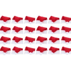 24 st Dulces Navideos Små Tomteluvor Dockor Mini Elf Hattar Juldekoration Mini Julhattar><noscript><img width=