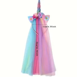 FMYSJ 1 st Enhörningspannband för - Magisk prinsessdiadem med & färger, mjukt bekvämt hårband lämpligt för julfester, bröllop (FMY) | Fyndiq><noscript><img width=