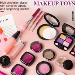 LBSS 11/21 st falska sminkleksaker för flickor Bärbara tvättbara sminkleksaker för små flickor><noscript><img width=