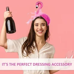 1 st flamingo-pannband, roligt pannband, karnevals-huvudbonad, festpannband för halloween, fester och cosplay><noscript><img width=