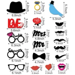 OCEAN 31 st Fotorekvisita Färgglada Rekvisita Fotobås Rekvisita för Bröllop> Tillbehör