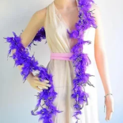 8 st. Färgade Fjäderboas, Dam & Flickor Klänning Boa, Mardi Gras Boa Kostymfest Tillbehör> Tillbehör