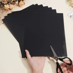 10 st Fursuit Ögon Mesh, 30x22 cm Svart Kostym Ögonnät, 0,5 mm PVC Damm Mesh Plastnät Ark för Furries Cosplay B> Tillbehör