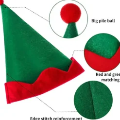 4 st Gröna Filttomteluvor Jultomteluva Julhelgfest><noscript><img width=