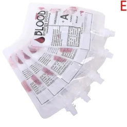 5 st Halloween Blod Dryckspåsar 250ml Påsar Juicepåse Vampyr Plasma Dekoration Rekvisita> Smink