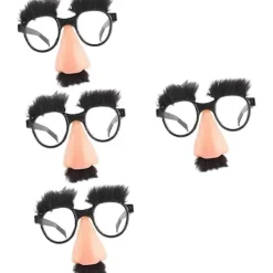 4 st Halloween Falska Näsor Roliga Glasögon Med Näs Mustasch Party Rekvisita Prom Ballonger Hawaiiklänningar För Barn Solglasögon Bulk Vuxna Glasögon Set Present B | Fyndiq> Tillbehör