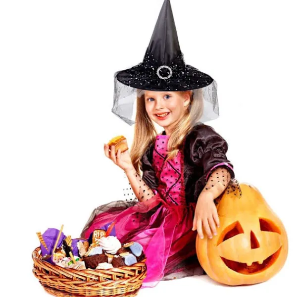2 st Halloween häxhatt kostym cosplay hatt med snygga mesh kors rekvisita> Huvudbonader
