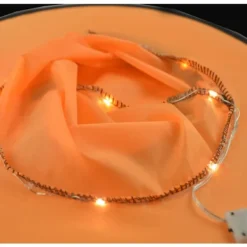 2 st Halloween lysande häxhatt orange häxhatt cosplay med Cr><noscript><img width=