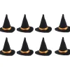 8 st Halloween små häxhattar DIY hantverk flaskhätta vinflaska C> Huvudbonader