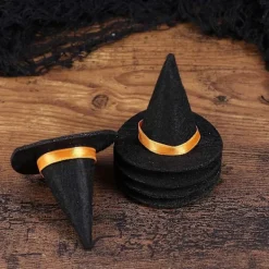 8 st Halloween små häxhattar DIY hantverk flaskhätta vinflaska C><noscript><img width=