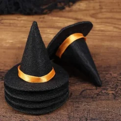 8 st Halloween små häxhattar DIY hantverk flaskhätta vinflaska C><noscript><img width=