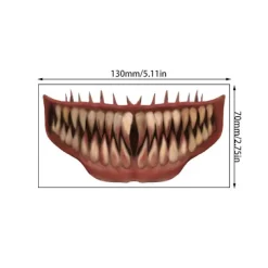 10 st Halloween Tatuering Klistermärken Mun Tatueringar Halloween[GKS]><noscript><img width=