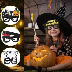 3 st Halloween-dekoration Roliga glasögon Fest Skelett Spindel Skräckrekvisita Spöke><noscript><img width=