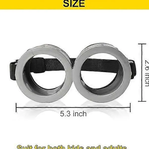 2 st Halloween-glasögon för vuxna och barn, 3D-glasögon, kostymtillbehör, Minion Cosplay, födelsedagsfestset-FA-> Tillbehör